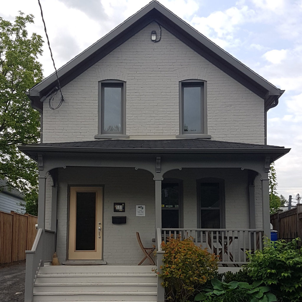 Exterior view of AET's head office in Kitchener.