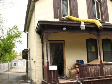 AET's head office in Kitchener while undergoing renovations.